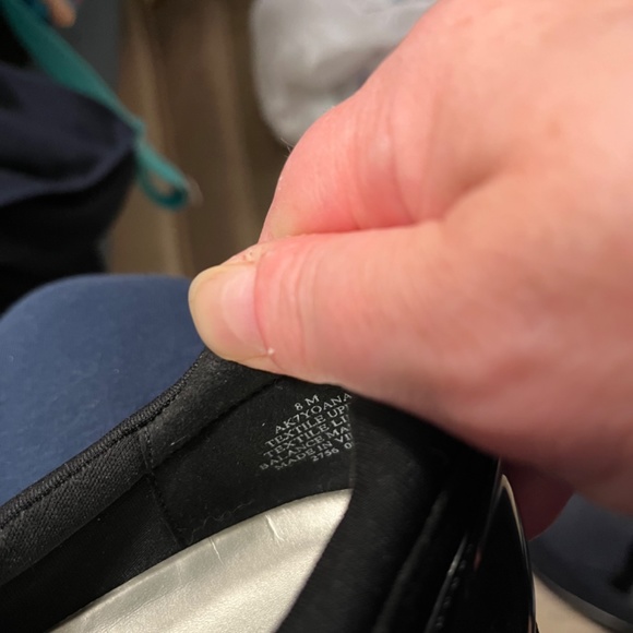 Black Anne Klein Sport Wedge with jeweled shoe top size 8 - Picture 3 of 6